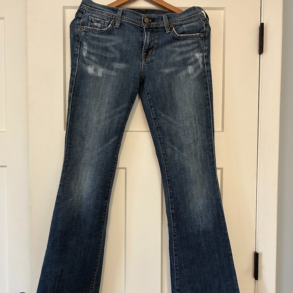 Citizens of Humanity ric rac #109 Low Waist Flare Blue Jeans, Sz 29